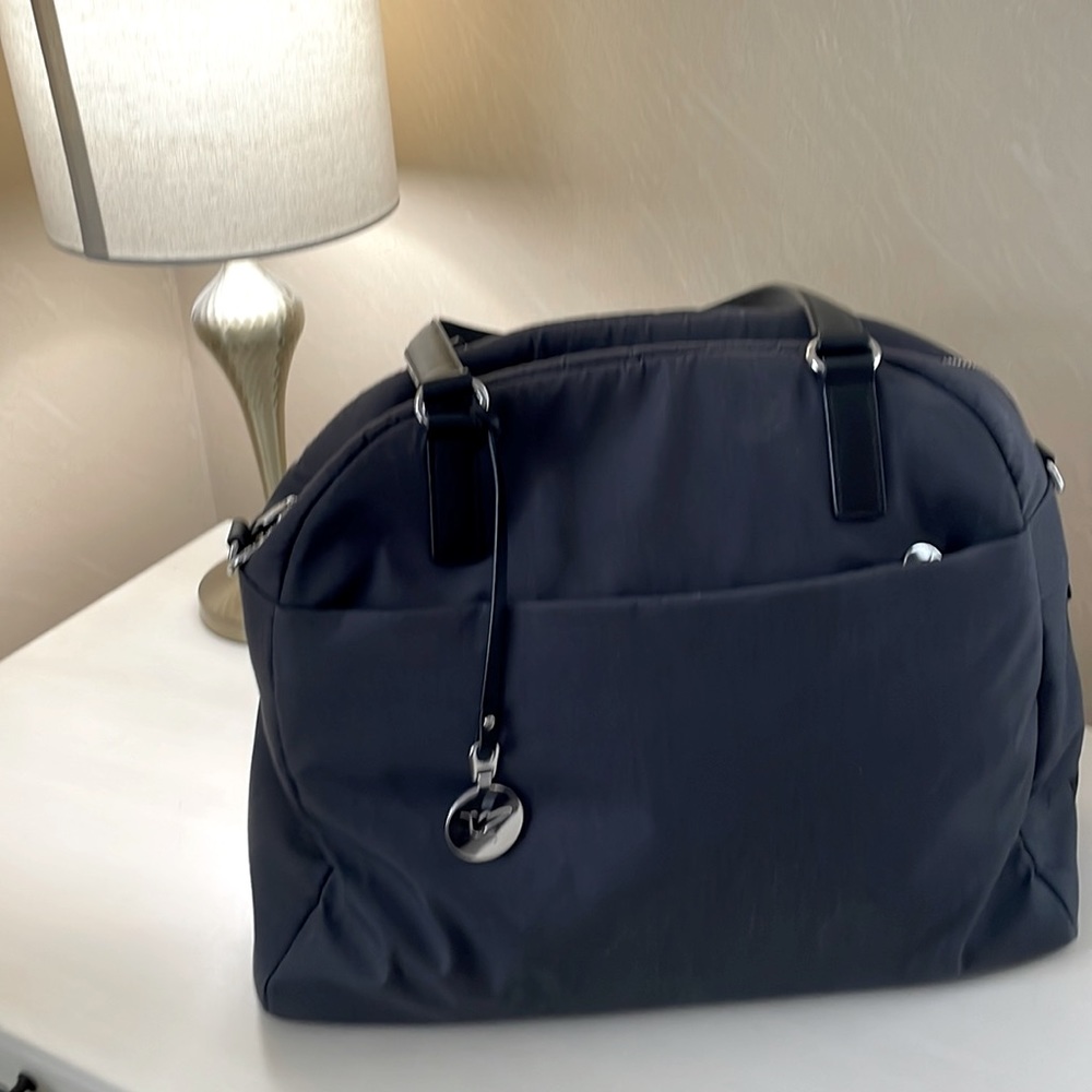 Lo & Sons OG Bag - grey - with crossbody strap and dust bag. Medium
